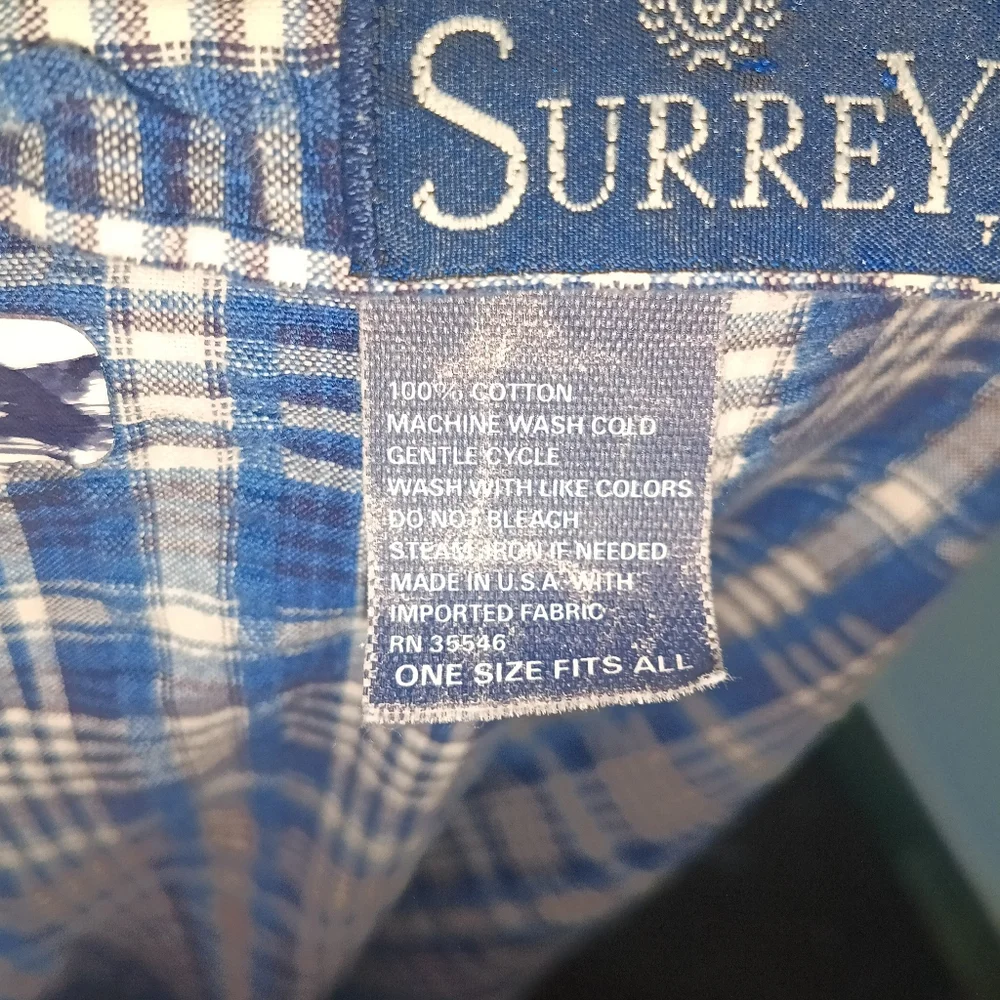 Blue Plaid Seersucker Robe - Picture 3 of 8